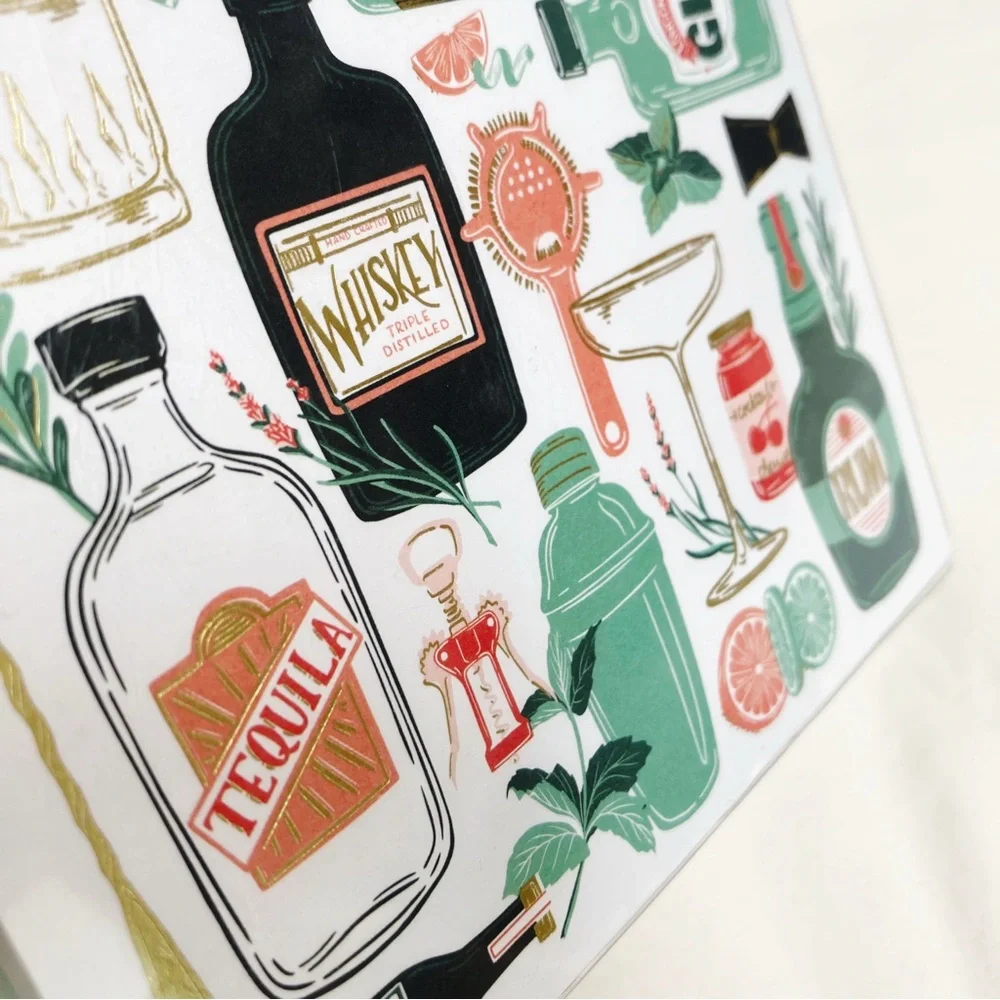 Bar Cart Notecards from Paper Source 10 Cards with Envelopes